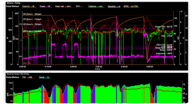 WKO5 Charts workout dashboard